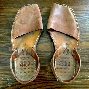 Pons sandals, broken in but still quality shoe.